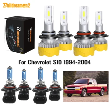 Buildreamen2 4 Pieces Car Headlight High Beam + Low Beam LED Halogen Headlamp Bulb 12V High Bright For Chevrolet S10 1994-2004
Buildreamen2 4 Pieces Car Headlight High Beam + Low Beam LED Halogen Headlamp Bulb 12V High Bright For Chevrolet S10 1994-2004