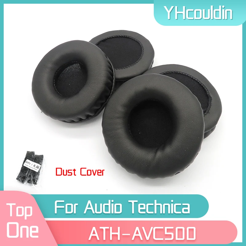 

YHcouldin Ear Pads For Audio Technica ATH-AVC500 ATH AVC500 Earpads Headset Leather Ear Cushions Replacement Earcushion