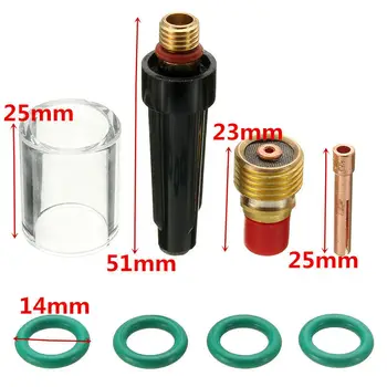 8pcs Brand New And High Quality Welding Torch Gas Lens # 10 Heat Cup Kit For Tig WP-9 / 20/25 Torch Series
8pcs Brand New And High Quality Welding Torch Gas Lens # 10 Heat Cup Kit For Tig WP-9 / 20/25 Torch Series