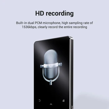 MP3 Player HiFi Lossless Sound Alloy Shell Music Player with E-reading Wireless Bluetooth Connection QJY99
MP3 Player HiFi Lossless Sound Alloy Shell Music Player with E-reading Wireless Bluetooth Connection QJY99