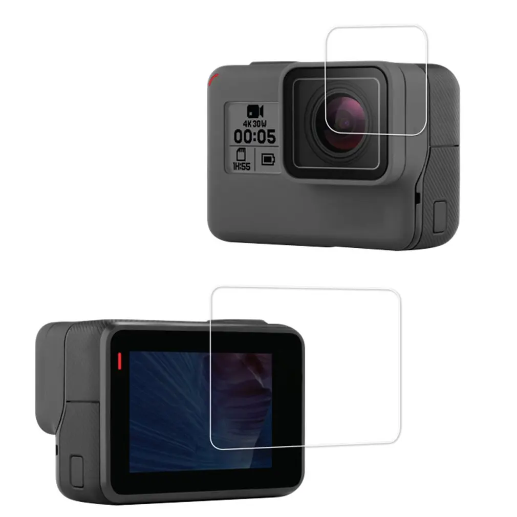 Tempered Film For Gopro Hero 7/6/5 Accessories Protector Scratch-resistant Protective Film For Go Pro Hero 7 6 5 Action Camera