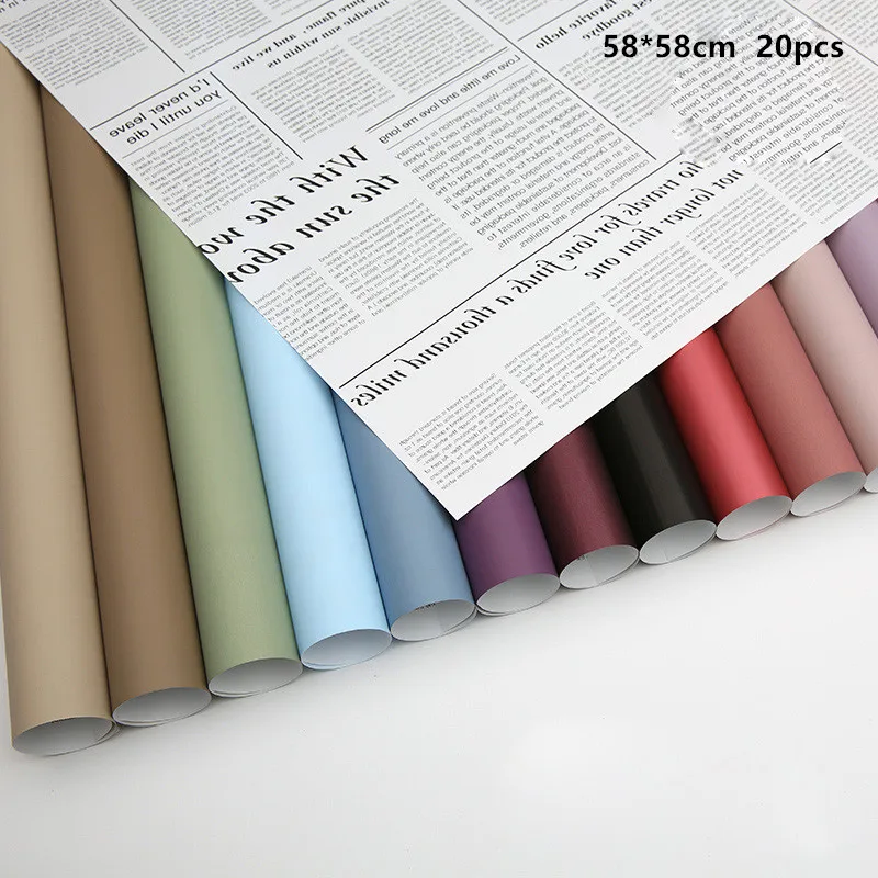 20pcs Flower Wrapping Paper Two-color Leather Ouya Paper English Newspaper Wrapping Paper Gift Wrapping Paper
20pcs Flower Wrapping Paper Two-color Leather Ouya Paper English Newspaper Wrapping Paper Gift Wrapping Paper