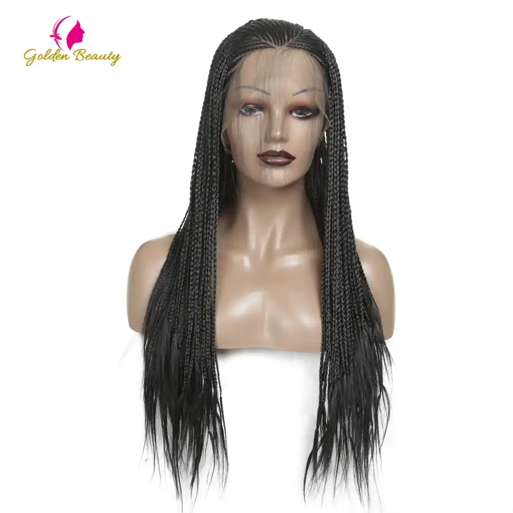 Strongbeauty Pletenaya Korobka Kosichki Volos Sinteticheskie Kruzhevnye Perednie Pariki Dlinnye Chernye Temno Korichnevye Afro Amerikanskie Pariki Aliekspress