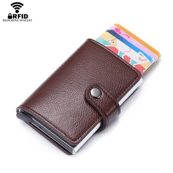 YAMBUTO 2020 New Button Credit Card Holder RFID Blocking Minimalist Wallet Pop-Up Security Card Case Slim Anti-theft ID Holder
YAMBUTO 2020 New Button Credit Card Holder RFID Blocking Minimalist Wallet Pop-Up Security Card Case Slim Anti-theft ID Holder
