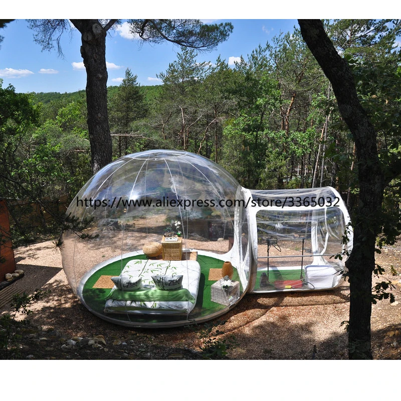 Outdoor camping clear bubble house, inflatable clear marquee dome tent
Outdoor camping clear bubble house, inflatable clear marquee dome tent