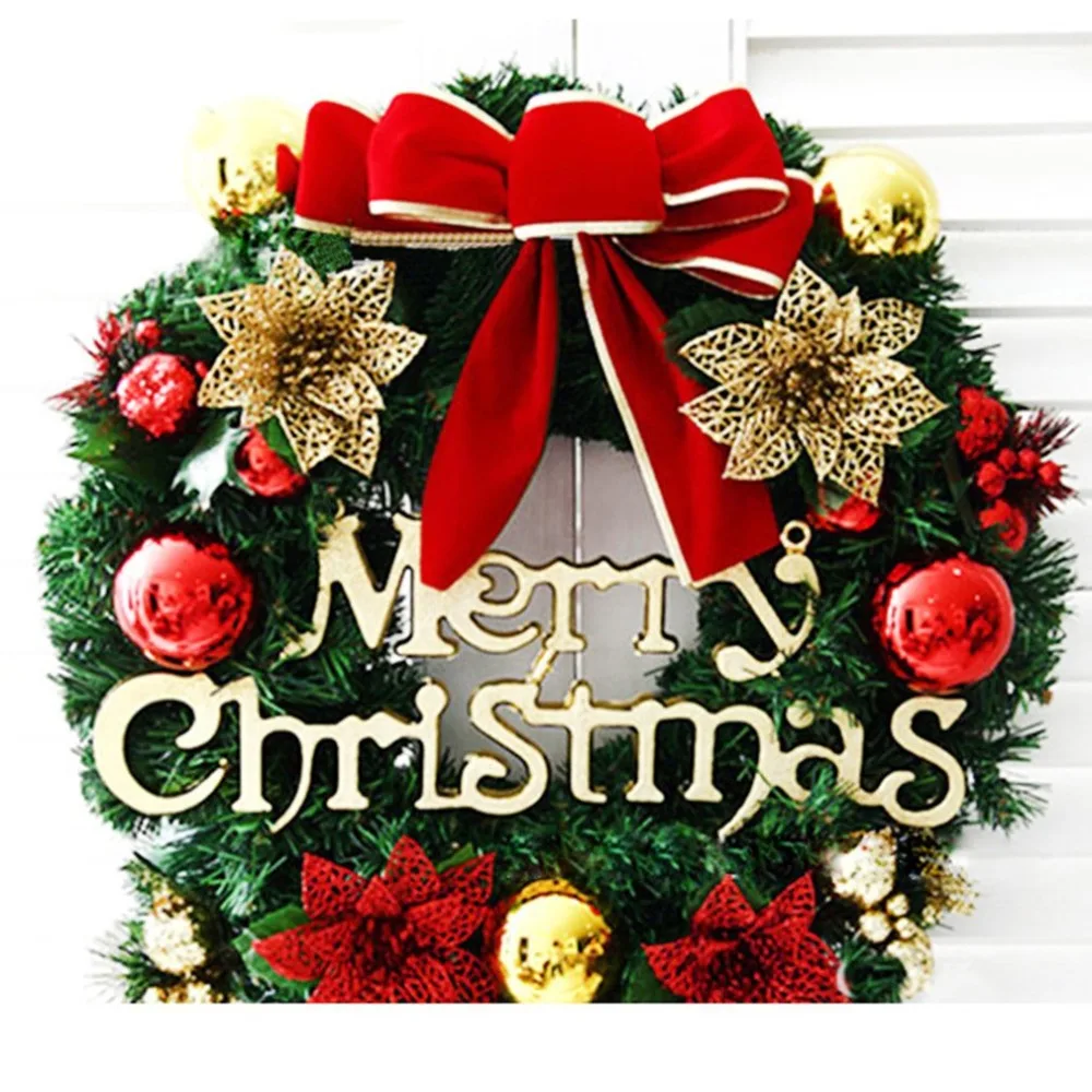 christmas tree round ring handcrafted elegant holiday wreath