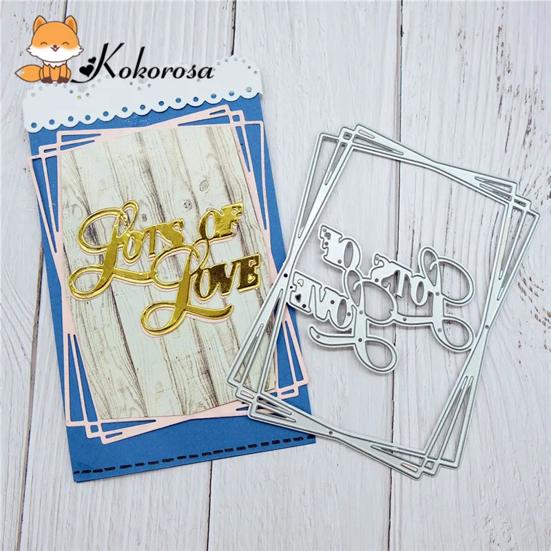 Kokorosa Cutting Dies Metal Dies Irregular Frame Die Scrapbooking Album Card Making Embossing Stencil Diecuts Decoration
Kokorosa Cutting Dies Metal Dies Irregular Frame Die Scrapbooking Album Card Making Embossing Stencil Diecuts Decoration
