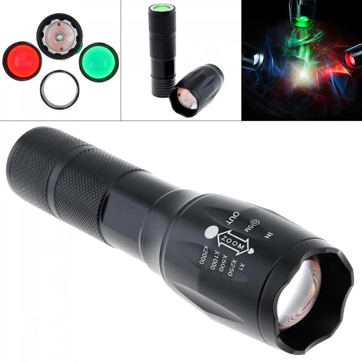 Waterproof LED Flashlight High Power Mini Spot Lamp Zoomable 3 Colour Super Bright Torch 5 Modes Camping Bicycle Light Equipment
Waterproof LED Flashlight High Power Mini Spot Lamp Zoomable 3 Colour Super Bright Torch 5 Modes Camping Bicycle Light Equipment