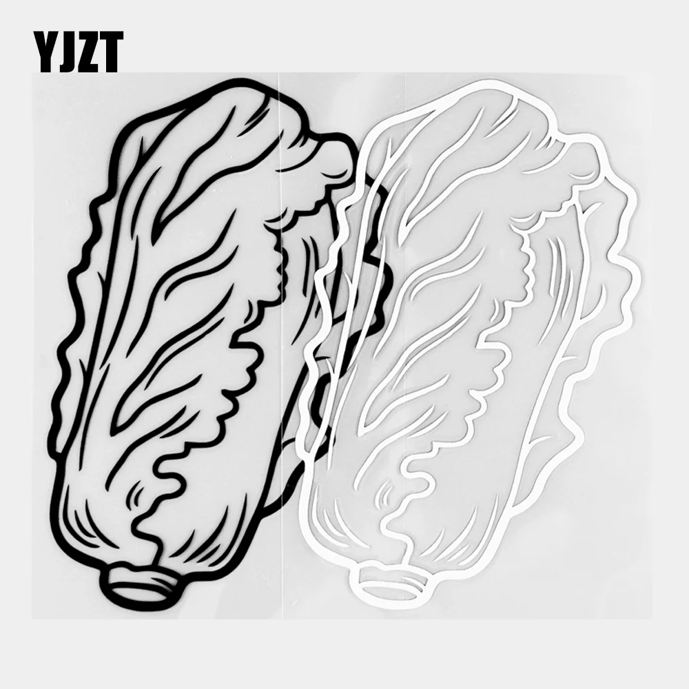 Фото YJZT 9 7 × 15 см китайская капуста смешные Растения виниловые наклейки Высокое