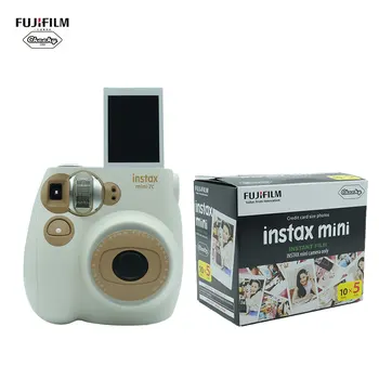 

New Year Best Gift Fujifilm INSTAX Mini7C Instant Camera Film Photo Camera + 10 20 50 Sheets Fujifilm Instax Mini7C 8 9 Film