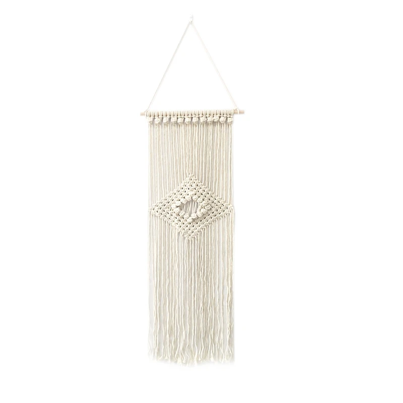 Macrame Wall Hanging Woven Wall Art Macrame Tapestry Boho Chic Home Decor for Apartment Bedroom Living Room Gallery,13.7 Inch Wx
Macrame Wall Hanging Woven Wall Art Macrame Tapestry Boho Chic Home Decor for Apartment Bedroom Living Room Gallery,13.7 Inch Wx