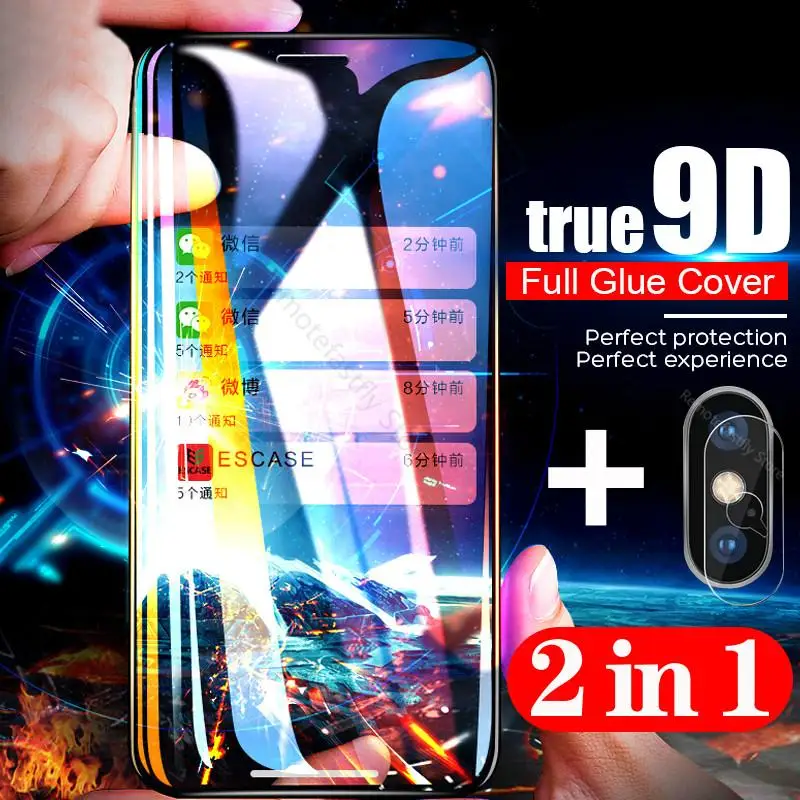 2 in 1 9D Screen Protector For iPhone 11 Pro MAX 2019 X XS Max XR 6 6S 8 7 Plus Full Cover Front Tempered Glass+Back Lens Film
2 in 1 9D Screen Protector For iPhone 11 Pro MAX 2019 X XS Max XR 6 6S 8 7 Plus Full Cover Front Tempered Glass+Back Lens Film