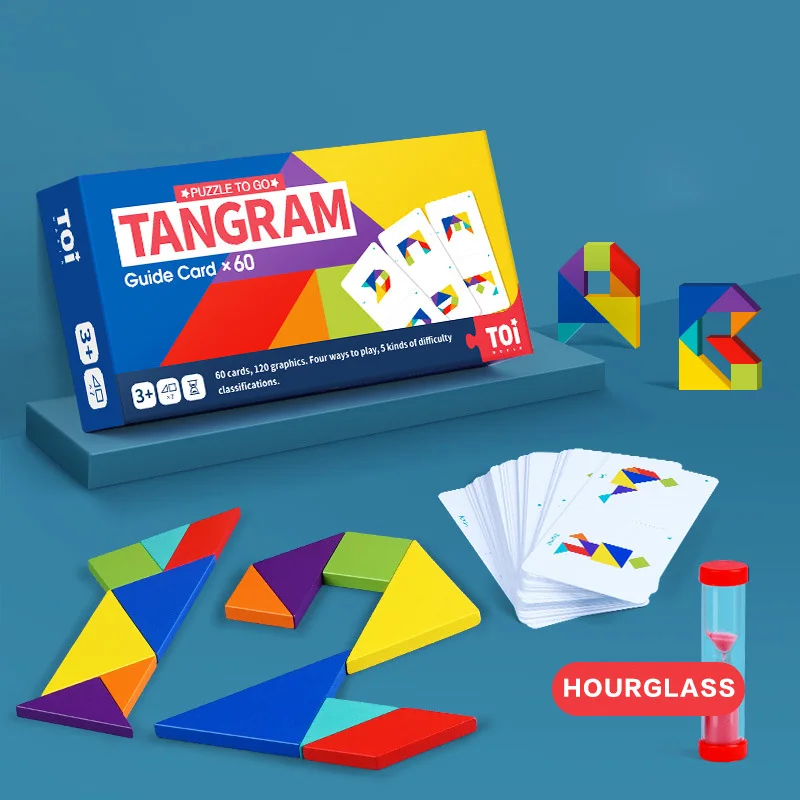 Children's Tangram Puzzle Wooden Jigsaw Puzzle Early Educational Colorful wood Puzzle Card Montessori Teaching Teaching Toys
Children's Tangram Puzzle Wooden Jigsaw Puzzle Early Educational Colorful wood Puzzle Card Montessori Teaching Teaching Toys