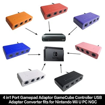 4 in1 Port Gamepad Adaptor GameCube Controller USB Adapter Converter fits for Nintendo Wii U PC NGC
4 in1 Port Gamepad Adaptor GameCube Controller USB Adapter Converter fits for Nintendo Wii U PC NGC