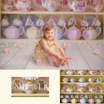 Tea Party Backdrop Cupboard Floral Pattern Tea Set Photography Backdrops Sweet Girl Birthday Photo Props Studio Booth Background
Tea Party Backdrop Cupboard Floral Pattern Tea Set Photography Backdrops Sweet Girl Birthday Photo Props Studio Booth Background