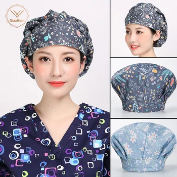 Wholesale Elegant floral printing Medical Hospital Laser Eye Operating room Work Cap Adjustable Unisex surgical nurse doctor hat 
Wholesale Elegant floral printing Medical Hospital Laser Eye Operating room Work Cap Adjustable Unisex surgical nurse doctor hat