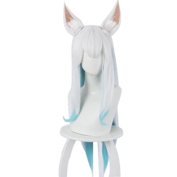 YOYOCOS LOL Game Spirit Blossom Ahri Wig With Ears Cosplay Costume Heat Resistant Synthetic Hair White Mixed Blue Long Wigs
YOYOCOS LOL Game Spirit Blossom Ahri Wig With Ears Cosplay Costume Heat Resistant Synthetic Hair White Mixed Blue Long Wigs