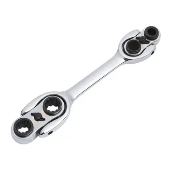 Multifunction Hi-Spec Metric Offset Torque Wrench Universal Ratchet Wrench Double End Ring Spanner High Hardness Metal Practical 
Multifunction Hi-Spec Metric Offset Torque Wrench Universal Ratchet Wrench Double End Ring Spanner High Hardness Metal Practical