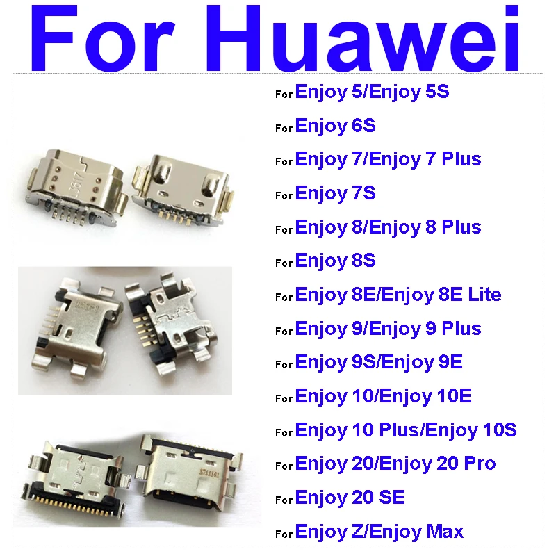 

USB Jack Charging Plug Port For Huawei Enjoy Z Max 5 6 7 8 9 10 20 Pro Plus 5s 7s 8s 8e 9e 9s 10e 10s 20se TypeC Charger Dock