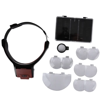 Headmounted Eyelash Extension Magnifier Adjustable Magnifying Glass with LED Headlamp with 4 different multiplying power of lens
Headmounted Eyelash Extension Magnifier Adjustable Magnifying Glass with LED Headlamp with 4 different multiplying power of lens