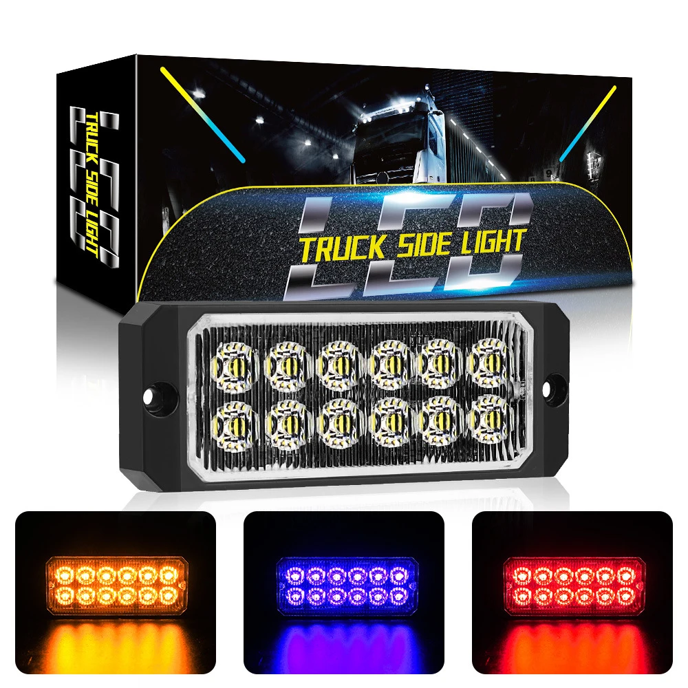 Universal 12LED Automobile Truck Strobe Warning Light Assembly 12-24V Emergency Running Light Bar Flashing Waterproof SUV Truck
Universal 12LED Automobile Truck Strobe Warning Light Assembly 12-24V Emergency Running Light Bar Flashing Waterproof SUV Truck
