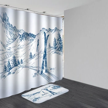 Winter Snow Mountain Morning Scenery House Waterproof Bath Shower Curtain Rug Set Bath Mat Polyester Shower Curtain
Winter Snow Mountain Morning Scenery House Waterproof Bath Shower Curtain Rug Set Bath Mat Polyester Shower Curtain
