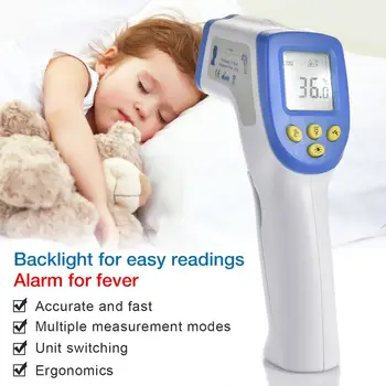 In-stock Non-contact Infrared Ear Forehead Thermometer Electronic Thermometer With LCD Display For Car Home Hotel Child Adult
In-stock Non-contact Infrared Ear Forehead Thermometer Electronic Thermometer With LCD Display For Car Home Hotel Child Adult