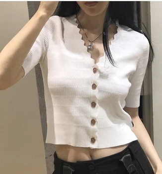 2020 Early Spring Single-breasted Women Knitted Short Cardigan Ladies V-neck Sweater Slim Outwear Shirt Female Knitwear Top
2020 Early Spring Single-breasted Women Knitted Short Cardigan Ladies V-neck Sweater Slim Outwear Shirt Female Knitwear Top