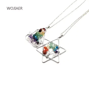 WOJIAER Natural Stone Chip Beads Tree of Life Pendant 7 Chakra Reiki Women Yoga figure Meditation Necklace Pendants ZBM162
WOJIAER Natural Stone Chip Beads Tree of Life Pendant 7 Chakra Reiki Women Yoga figure Meditation Necklace Pendants ZBM162