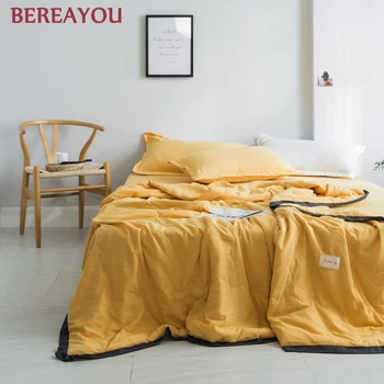 Seasons Quilts Washed Cotton Solid Color Summer Blanket For Double Bed Queen King size Quilt Soft Breathable Comforter edredones
Seasons Quilts Washed Cotton Solid Color Summer Blanket For Double Bed Queen King size Quilt Soft Breathable Comforter edredones