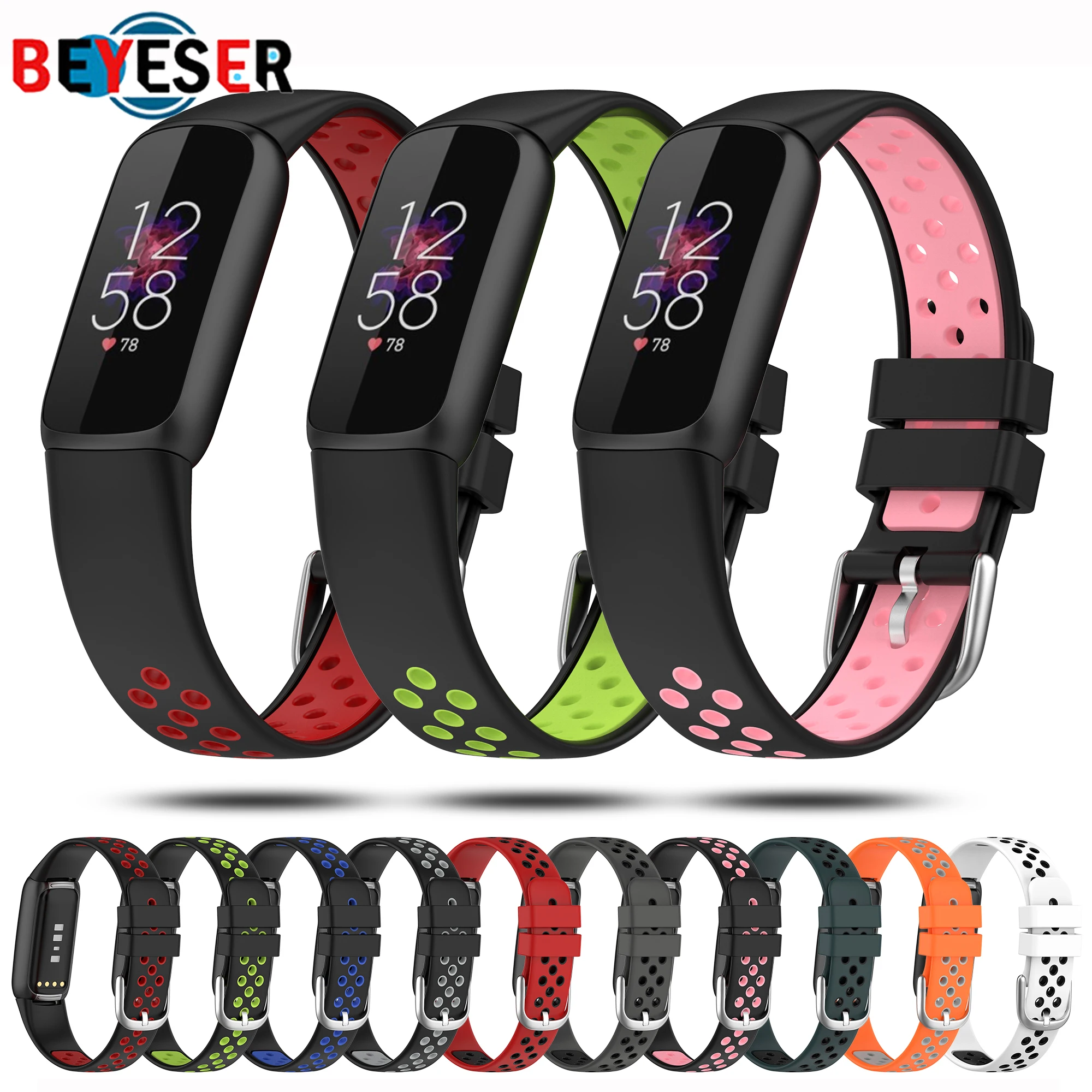 Ремешок для часов Fitbit Luxe, мягкий силиконовый Браслет для Fitbit Luxe, спортивный сменный ремешок, аксессуары для умных часов
Ремешок для часов Fitbit Luxe, мягкий силиконовый Браслет для Fitbit Luxe, спортивный сменный ремешок, аксессуары для умных часов