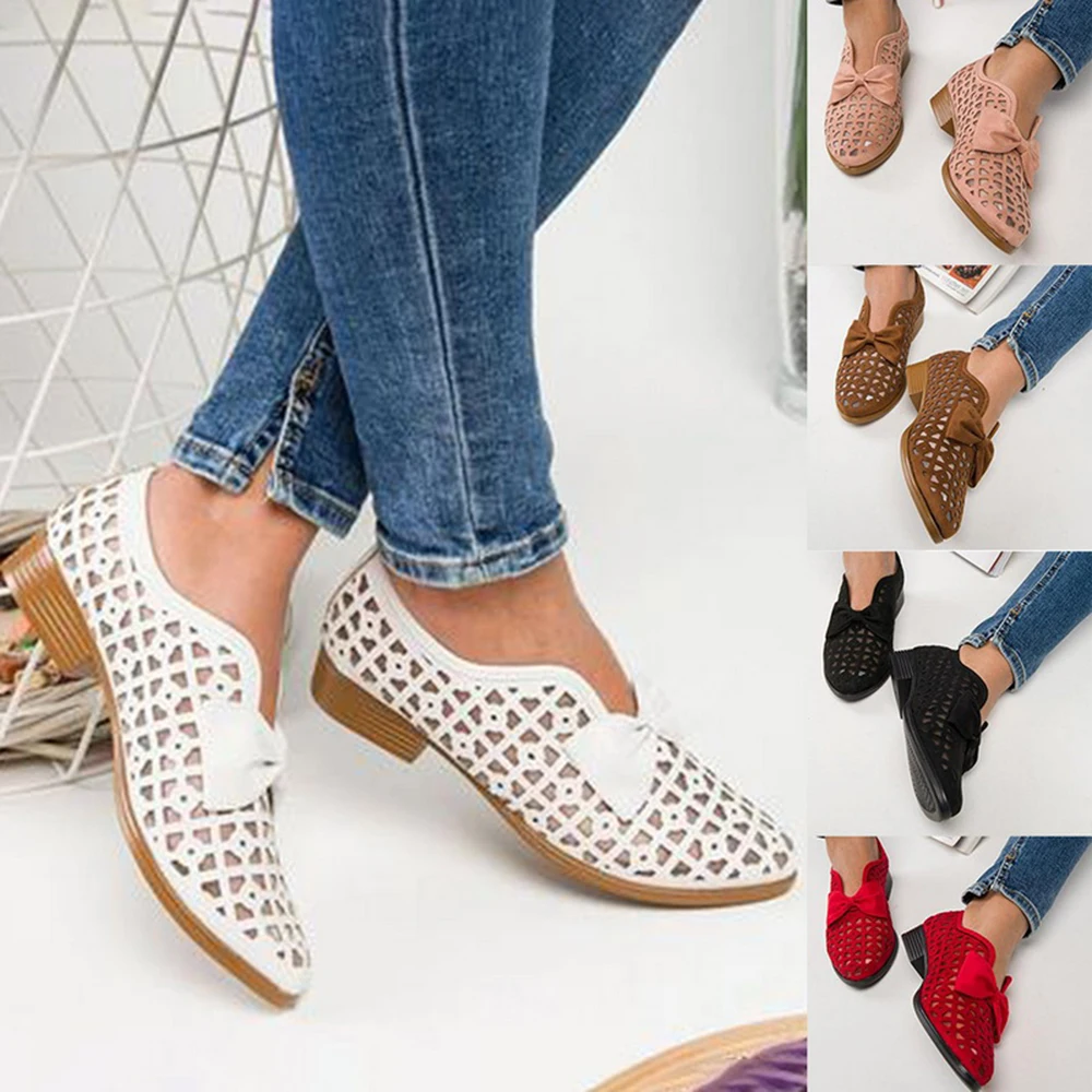 Women's Mesh Pointed Toe Sneakers Shoes Casual Breathable Ladies Feetwears Autumn Low Square Heel Slip On Bowknot Sandal Shoes
Women's Mesh Pointed Toe Sneakers Shoes Casual Breathable Ladies Feetwears Autumn Low Square Heel Slip On Bowknot Sandal Shoes