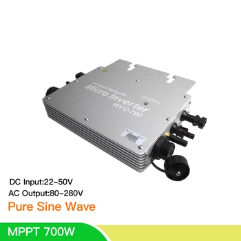 700W MPPT Solar Inversor Pure Sine Wave On Grid Tie Power Inverter 22-50VDC to 110/220V Output Voltage Single Three Phrase
700W MPPT Solar Inversor Pure Sine Wave On Grid Tie Power Inverter 22-50VDC to 110/220V Output Voltage Single Three Phrase