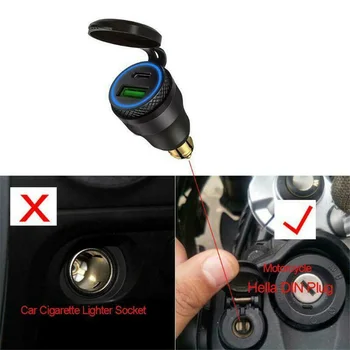 DC 12V-24V Socket LED USB & Type C Charger Motorcycle Adapter Aluminum
DC 12V-24V Socket LED USB & Type C Charger Motorcycle Adapter Aluminum