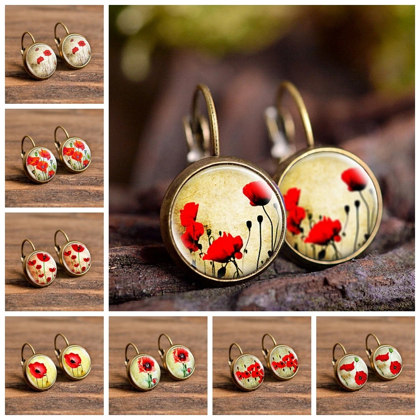 Fashion Polish Folk Art Picture Stud Earring Fashion Jewelry with Glass Cabochon Jewelry DIY Element Flower Earring for Women
Fashion Polish Folk Art Picture Stud Earring Fashion Jewelry with Glass Cabochon Jewelry DIY Element Flower Earring for Women