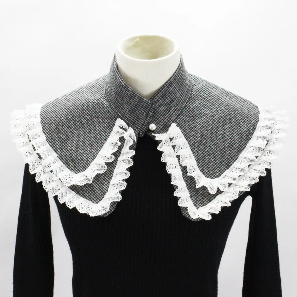 Double Layer Fake Collar for Women Removable Detachable Collar Shawl Half Shirt Sweater Blouse False Collar Ladies Shawl Wrap
Double Layer Fake Collar for Women Removable Detachable Collar Shawl Half Shirt Sweater Blouse False Collar Ladies Shawl Wrap