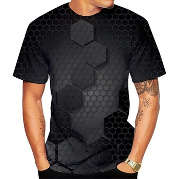 Summer popular 3D color geometric modeling T-shirt, creative men's character shirt, casual sports shirt, fun T-shirt
Summer popular 3D color geometric modeling T-shirt, creative men's character shirt, casual sports shirt, fun T-shirt