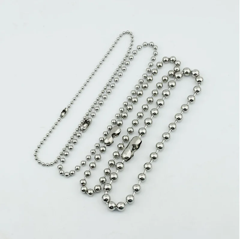 

Kpop Beaded Stainless Steel Necklace Beads Choker Necklaces For Women Men Accessories Vintage Statement Collar Couple Gift 2021