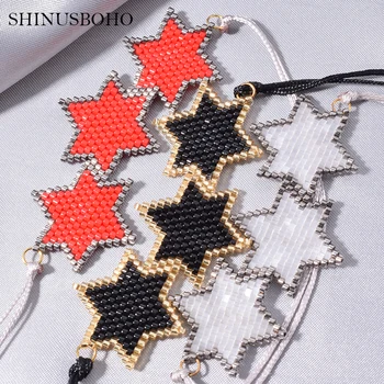2020 Fashion Star MIYUKI Bracelet Bangles Women Handmade Charm Bracelet Armband Tassel Woven Friendship Bracelet 3 Colors 
2020 Fashion Star MIYUKI Bracelet Bangles Women Handmade Charm Bracelet Armband Tassel Woven Friendship Bracelet 3 Colors