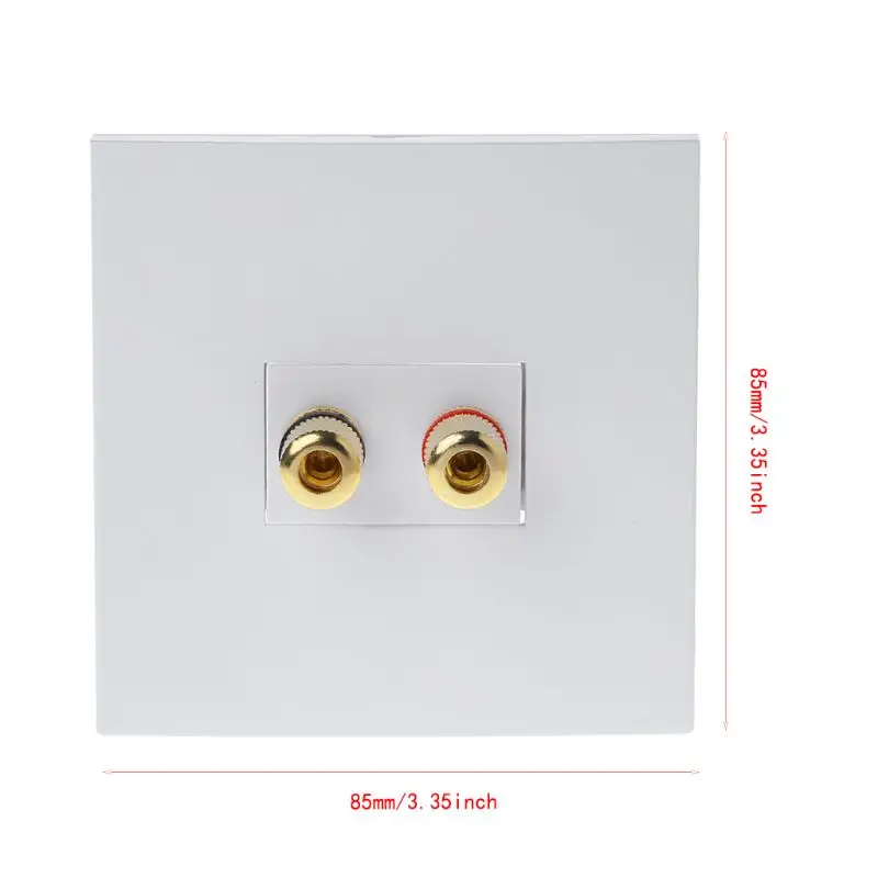 Audio Panel Terminals 2 Binding Post Left Right Channels Speaker Connector Wall Socket Banana Jack
Audio Panel Terminals 2 Binding Post Left Right Channels Speaker Connector Wall Socket Banana Jack