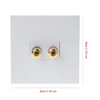 Audio Panel Terminals 2 Binding Post Left Right Channels Speaker Connector Wall Socket Banana Jack
Audio Panel Terminals 2 Binding Post Left Right Channels Speaker Connector Wall Socket Banana Jack