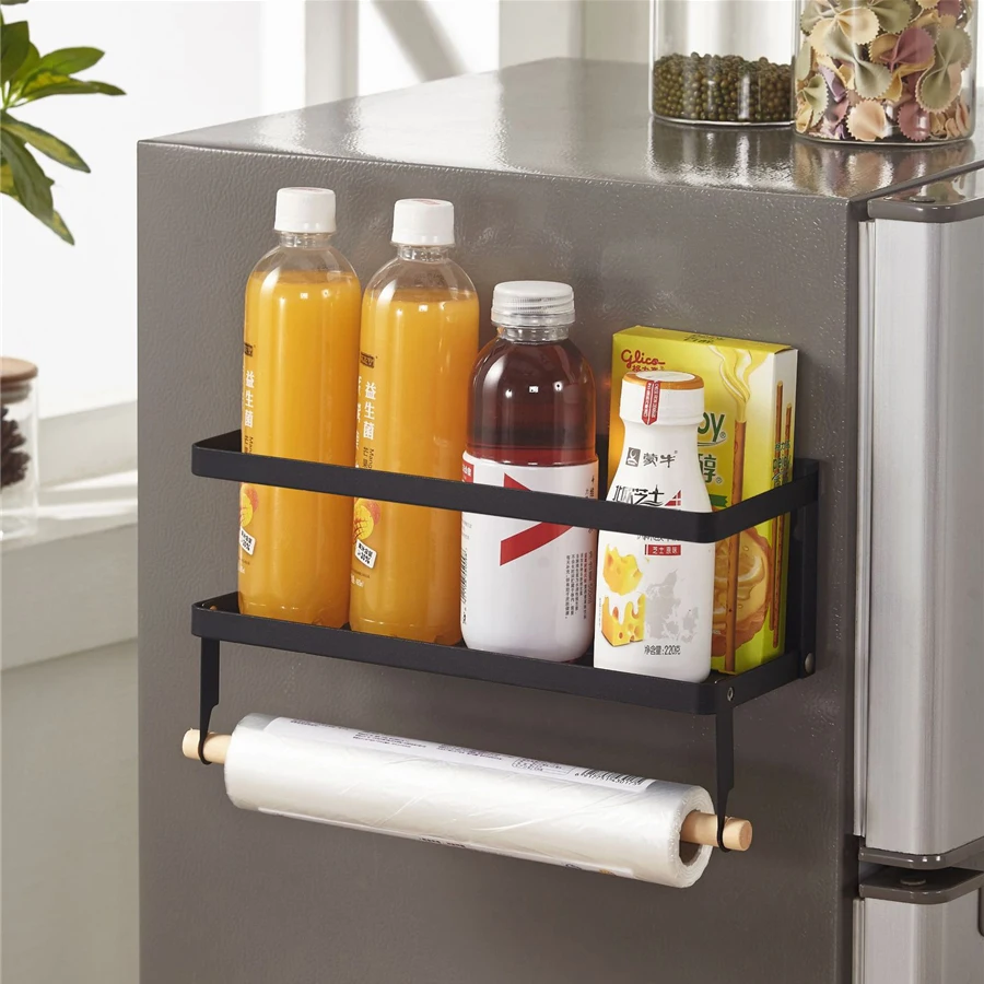 Multi-use Folding Refrigerator Shelf for Home Kitchen Storage Rack Magnetic Punching 2 in 1 Organizer Shelf Paper Roll Holder
Multi-use Folding Refrigerator Shelf for Home Kitchen Storage Rack Magnetic Punching 2 in 1 Organizer Shelf Paper Roll Holder