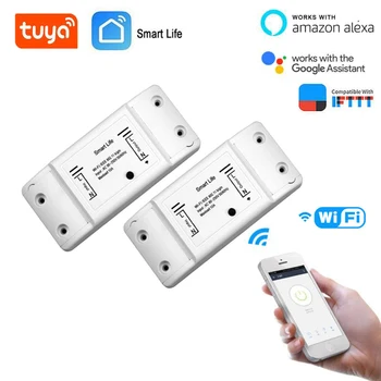 Tuya/smart life WiFi Smart Light Switch Universal Breaker Compatible with Alexa Google Home IFTTT Automation Modules switch
Tuya/smart life WiFi Smart Light Switch Universal Breaker Compatible with Alexa Google Home IFTTT Automation Modules switch