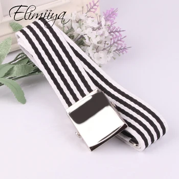 Elimiiya Brand New Trend Ladies Stripe Canvas Belt Casual Wild Jeans Metal Smooth Buckle Belts For Leather Trousers Jeans
Elimiiya Brand New Trend Ladies Stripe Canvas Belt Casual Wild Jeans Metal Smooth Buckle Belts For Leather Trousers Jeans