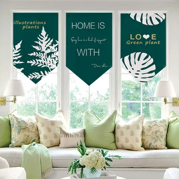 Nordic Green Leaves Triangular Curtain Shade Curtain Short Curtain Flag Curtain Kitchen Partition Curtain Decorative Curtain
Nordic Green Leaves Triangular Curtain Shade Curtain Short Curtain Flag Curtain Kitchen Partition Curtain Decorative Curtain