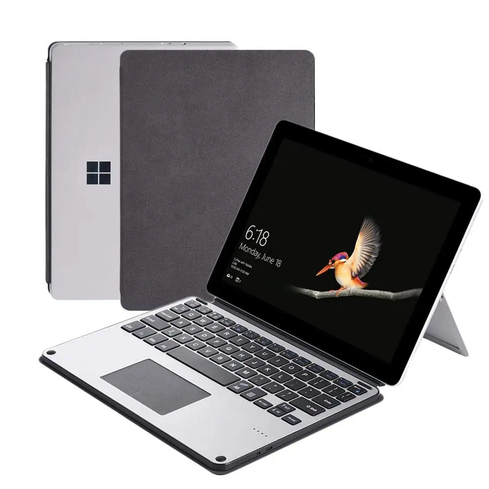 For Microsoft Surface Go 10 Inch Keyboard Bluetooth Wireless Aluminum Alloy USA Tablet Keyboard With Touchpad Flip Stand Bracket
For Microsoft Surface Go 10 Inch Keyboard Bluetooth Wireless Aluminum Alloy USA Tablet Keyboard With Touchpad Flip Stand Bracket
