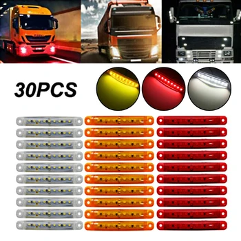 30x Sealed Red Amber White 9 LED Side Marker Lights For Truck Trailer Lorry 100 X 15mm High Quality ABS Car Tail Light Assembly
30x Sealed Red Amber White 9 LED Side Marker Lights For Truck Trailer Lorry 100 X 15mm High Quality ABS Car Tail Light Assembly
