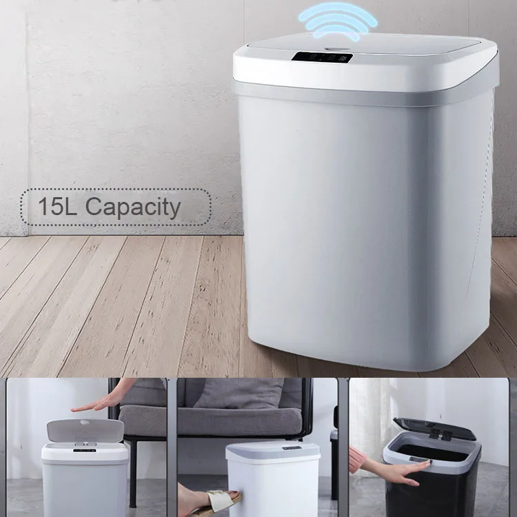 Automatic Intelligent Induction Trash Can Home Kitchen Living Room Bedroom Rubbish Storage Plastic Waste Garbage Bin
Automatic Intelligent Induction Trash Can Home Kitchen Living Room Bedroom Rubbish Storage Plastic Waste Garbage Bin