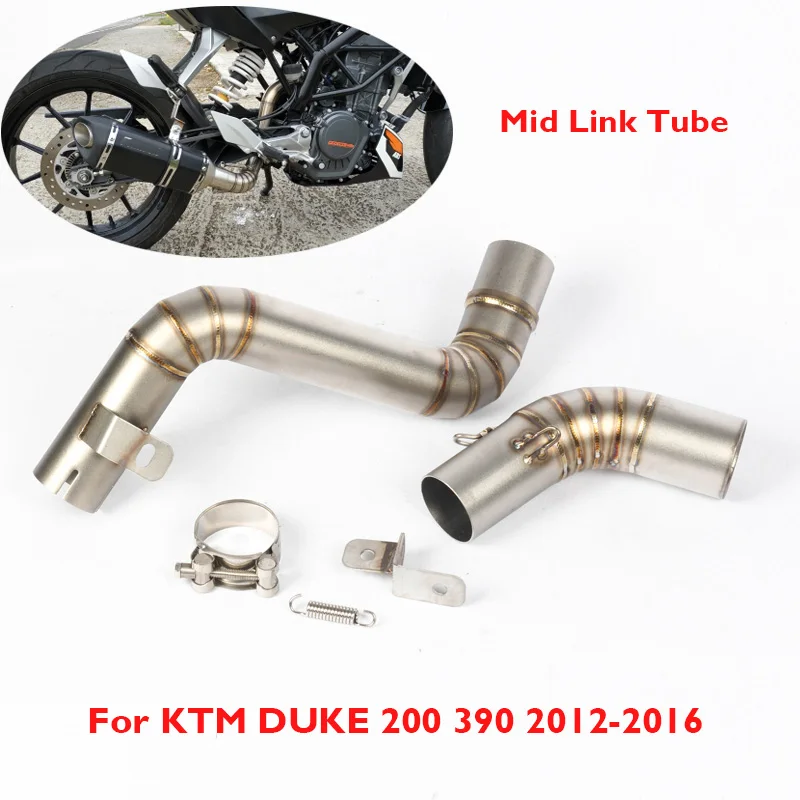 For KTM DUKE 200 390 2012-2016 Motorcycle Exhaust Pipe Connecting Link Tube Pipe Middle Mid Pipe Slip on
For KTM DUKE 200 390 2012-2016 Motorcycle Exhaust Pipe Connecting Link Tube Pipe Middle Mid Pipe Slip on