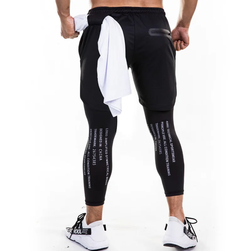 2019 New FAKE 2 IN 1 Men's Calf-Length Pants Gyms Fitness Tight Elastic Pants Quick-drying Leggings Men Feet Pants 3XL
2019 New FAKE 2 IN 1 Men's Calf-Length Pants Gyms Fitness Tight Elastic Pants Quick-drying Leggings Men Feet Pants 3XL